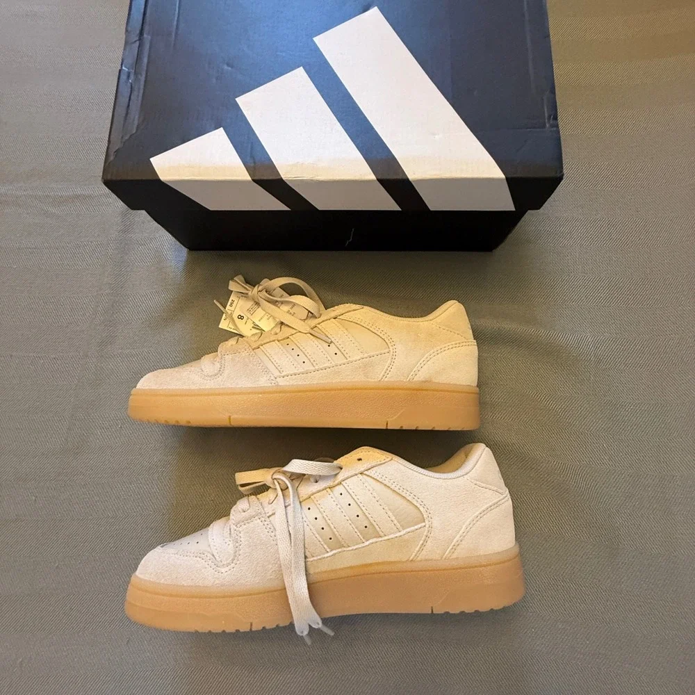 Adidas Break Start Premium Low Wonder Beige Gum JS2272 Mens 7 Womens 8 NIB